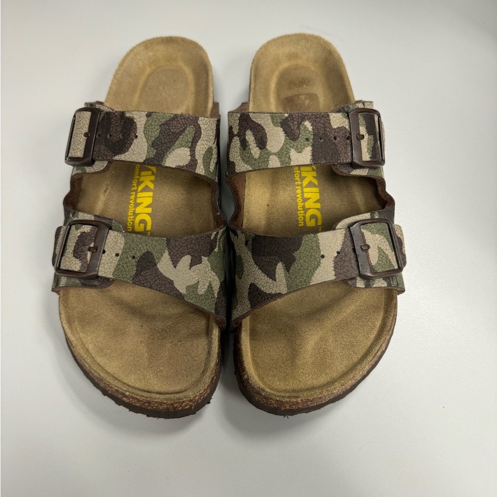 Viking camo sandals, size 38